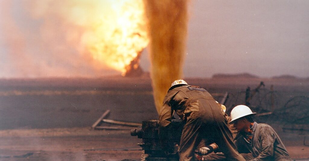 Kuwait oil well fires, 1991
